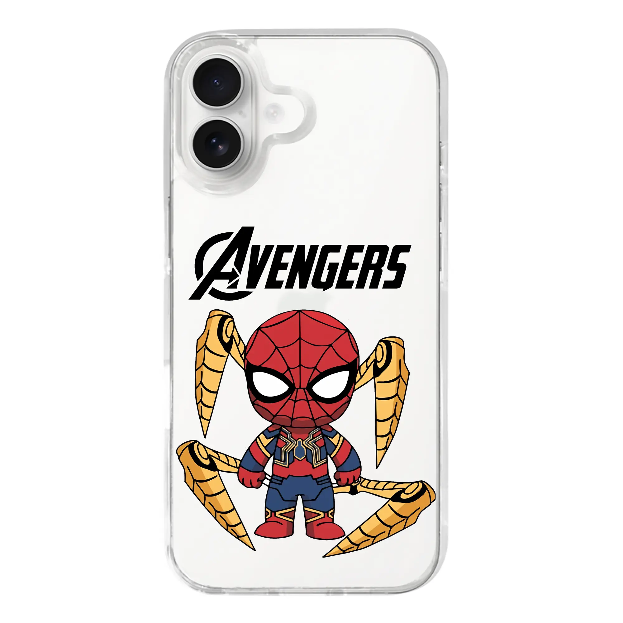 アベンジャーズ (Avenjāzu) グッズ スパイダーマン（Spider-Man） - iPhone 17シリーズ 透明スマホケース – 薄型・耐衝撃・精密フィット保護カバー